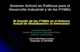Summer School en Politicas para el Desarrollo Industrial y de las PYMEs El Desafio de las PYMEs en el Entorno Actual de Globalizacion: la Innovacion M.