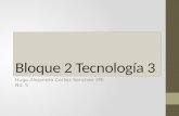 Bloque 2 Tecnología 3 Hugo Alejandro Cortez Sanchez 3ªE No. 5.