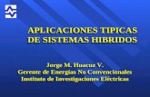 APLICACIONES TIPICAS DE SISTEMAS HIBRIDOS Jorge M. Huacuz V. Gerente de Energías No Convencionales Instituto de Investigaciones Eléctricas Jorge M. Huacuz.