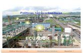 Políticas hidrocarburíferas, Ministerio Minas y Petróleos, diapositiva 1.