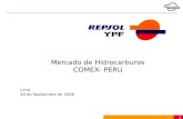 1 Lima 28 de Septiembre de 2006 Mercado de Hidrocarburos COMEX- PERU.