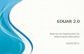 EDUAR 2.0 Sistema de Explotación de Información Educativa 10/05/2011.