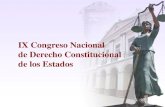 IX Congreso Nacional de Derecho Constitucional de los Estados.