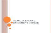 MEDICAL SPANISH ENRICMENT COURSE. R EVIEW Introduction I’m ---( YOUR NAME)--- your nurse I’m (your name) a nursing student I’m going to be taking care.