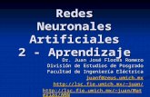 Redes Neuronales Artificiales 2 - Aprendizaje Dr. Juan José Flores Romero División de Estudios de Posgrado Facultad de Ingeniería Eléctrica juanf@zeus.umich.mx.