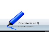 Operatoria en Q Gonzalo Maureira León.. Aprendizajes Esperados  Aplicar las operaciones básicas y propiedades en los números enteros.  Resolver problemas.