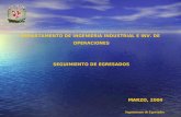 Seguimiento de Egresados DEPARTAMENTO DE INGENIERIA INDUSTRIAL E INV. DE OPERACIONES SEGUIMIENTO DE EGRESADOS MARZO, 2004.