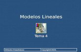 Copyright©2005.Métodos Estadísticos Modelos Lineales Tema 4.