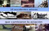 10 accidentes aéreos que cambiaron la aviación Colisiones en el aire, fuegos a bordo, un fuselaje fatigado que convirtió a un avión en un convertible.