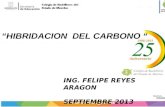 “HIBRIDACION DEL CARBONO “ ING. FELIPE REYES ARAGON SEPTIEMBRE 2013.