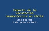 Impacto de la vacunación neumocóccica en Chile Viña del Mar 6 de junio de 2015.