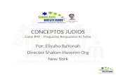 CONCEPTOS JUDIOS Clase #49 – Preguntas Respuestas Ki Tetse Por: Eliyahu BaYonah Director Shalom Haverim Org New York.