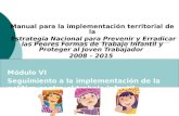 Manual para la implementación territorial de la Estrategia Nacional para Prevenir y Erradicar las Peores Formas de Trabajo Infantil y Proteger al Joven.