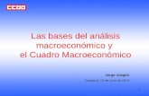 1 Las bases del análisis macroeconómico y el Cuadro Macroeconómico Jorge Aragón Zaragoza, 12 de junio de 2014.