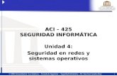 1  2006 Universidad de Las Américas - Escuela de Ingeniería - Seguridad Informática - Dr. Juan José Aranda Aboy ACI – 425 SEGURIDAD INFORMÁTICA Unidad.
