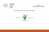 COMISIÓN DE ÉTICA INSTITUCIONAL Dirección de Fortalecimiento Institucional COORDINACIÓN MECIP 2015.