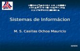 Sistemas de Informácion M. S. Casillas Ochoa Mauricio Universidad La Salle Maestría en Sistemas Computacionales 19/II/05.