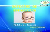 DEFECTOS DE REFRACCION Módulo de Básicas Centro Cardio-Neuro-Oftalmológico y Trasplante Dr. Gerson Vizcaíno López.