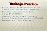 Escuela Media Nº 40 “Provincia de Salta”, Ciudad Evita, Buenos Aires, Argentina  Derechos Humanos y ciudadanía  Curso: 1º 2º HUSOC  Alumnos: Denise.