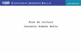 Área de Cultura Convenio Andrés Bello. Sistemas de información Cultural Estructura por ejes temáticos Plataformas de medición (estructuras de indicadores)