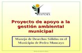 Manejo de desechos sólidos Proyecto de apoyo a la gestión ambiental municipal Manejo de Desechos Sólidos en el Municipio de Pedro Moncayo.
