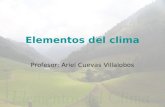 Elementos del clima Profesor: Ariel Cuevas Villalobos.