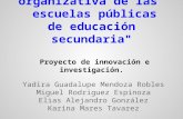"Renovación pedagógica y organizativa de las escuelas públicas de educación secundaria" Proyecto de innovación e investigación. Yadira Guadalupe Mendoza.