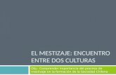 EL MESTIZAJE: ENCUENTRO ENTRE DOS CULTURAS Obj.: Comprender importancia del proceso de mestizaje en la formación de la Sociedad Chilena.