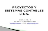 PROYECTOS Y SISTEMAS CONTABLES LTDA. Cll 24a No. 39a- 42 Pbx: 672 72 52 Villavicencio – Meta  – Email: info@pscltda.cominfo@pscltda.com.