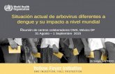 1 Situación actual de arbovirus diferentes a dengue y su impacto a nivel mundial R eunión de centros colaboradores OMS, México DF 31 Agosto – 1 Septiembre.