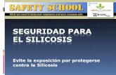 Evite la exposición por protegerse contra la Silicosis.