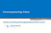 Conveyancing Fees -