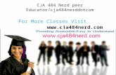 CJA 484 Nerd peer Educator/cja484nerddotcom CJA 484 Nerd peer Educator/cja4