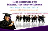 SCI 163 homework Peer Educator/sci163homeworkdotcom