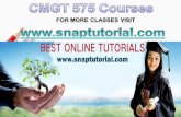 CMGT 575 Apprentice tutors/snaptutorial