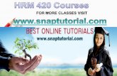 HRM 420 Apprentice tutors/snaptutorial