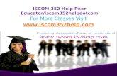 ISCOM 352 Help Peer Educator/iscom352helpdotcom