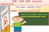 CMC 240 UOP Course Tutorial/TutorialRank