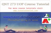 QNT 273 UOP Course Tutorial / Tutorialoutlet