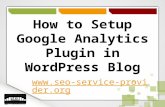 How to Setup Google Analytics Plugin in Wordpress Blog