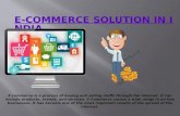 E-commerce solution in India