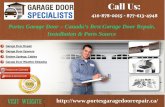 Garage Door Installation, Opener Repair, Broken Spring & Replacement Servic...