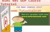 BSHS 405 UOP Course Tutorial/TutorialRank
