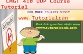 CMGT 410 UOP Course Tutorial/TutorialRank