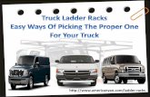 Truck Ladder Racks—Easy Ways Of Picking The Proper One For Your Truck