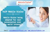 Mobile Dialer being adopted for vast conversation over the world intensely