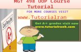 MGT 498 UOP  learning Guidance/tutorialrank