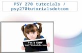 PSY 270 tutorials / psy270tutorialsdotcom