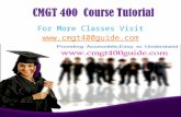 CMGT 400 Course/CMGT400guidedotcom