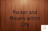 Packer and movers within city